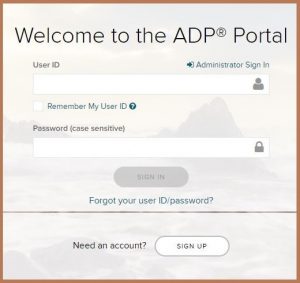 ADP Self Service Portal